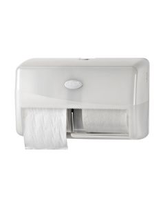 Pearl White - Duo toiletroldispenser - compact