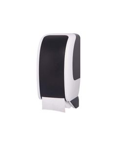 Cosmos - Toiletroldispenser - 2 coreless-rollen, Wit-zwart