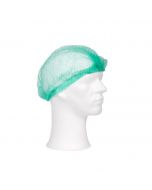 Haarnetjes/baret 52 cm groen - 1000 stuks per doos